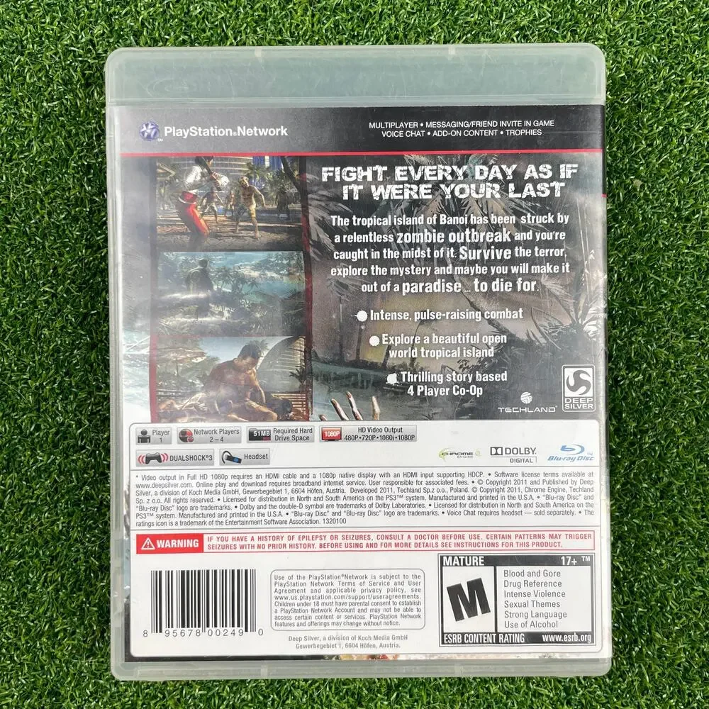 Dead Island (Sony PlayStation 3, 2011) Complete CIB